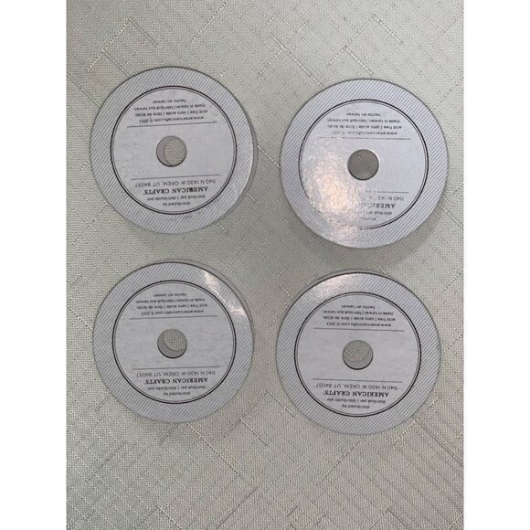 Set Of 4 American Crafts Premium Ribbon Spools With Metallic & Patterned Designs - Picture 3 of 3